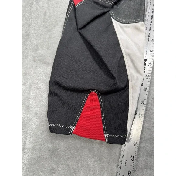 Vintage Fox Racing 180 Pants Mens 36 Red Black White Motocross Bike Leather Y2K - Picture 3 of 16